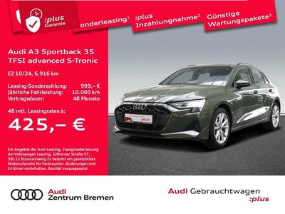 Gebraucht Audi A3 Advanced Plus 150 PS (110 kW) 2024 Distriktgrün metallic Limousine