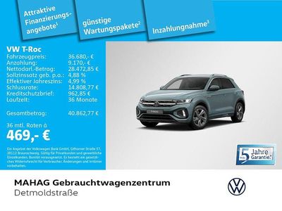 Petroleum blue metallic Gebraucht 2025 VW T-Roc R-line SUV | 36.680 € (Guter Preis)