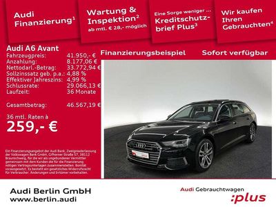 Mythosschwarz metallic Gebraucht 2023 Audi A6 Design Kombi | 41.950 € (Teuer)