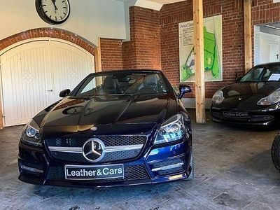 Gebraucht Mercedes SLK200 AMG line 184 PS (135 kW) 2015 Blau Cabrio