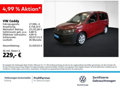 Używany VW Caddy Basis 102 KM (75 kW) 2025 Czerwony Minivan