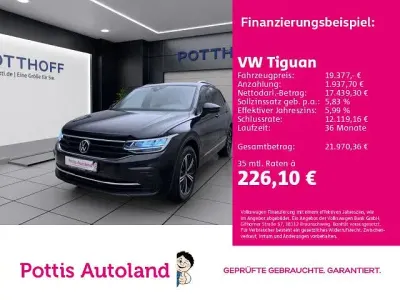 Gebraucht VW Tiguan United 150 PS (110 kW) 2021 Schwarz SUV