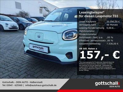 Neu Leapmotor T03 69 kW (95 PS) 2026 Grün Kleinwagen