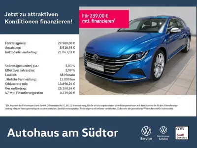 Brugt VW Arteon Elegance 218 HK (160 kW) 2022 Blå Stationcar