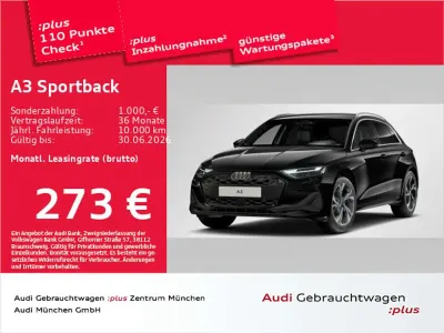 Gebraucht Audi A3 Ambiente 150 PS (110 kW) 2025 Mythosschwarz metallic Limousine