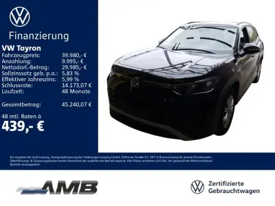 Gebraucht VW Tayron Life 150 PS (110 kW) 2025 Schwarz SUV