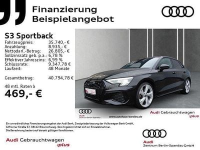 Schwarz Gebraucht 2023 Audi S3 Ambiente Limousine | 35.740 € (Guter Preis)