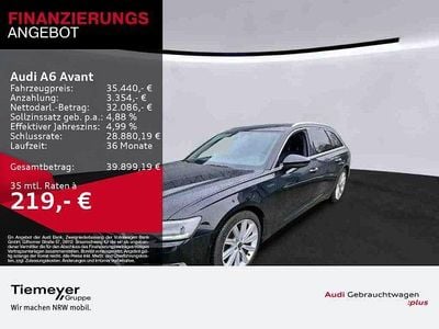 Schwarz Gebraucht 2023 Audi A6 Design Kombi | 35.440 € (Superpreis)