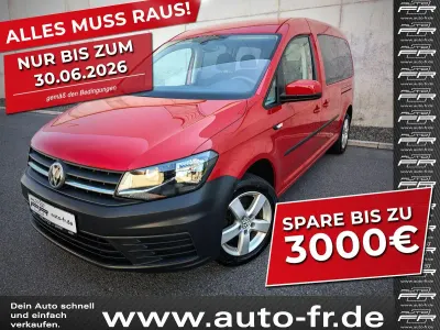 Gebraucht VW Caddy Maxi Trendline 125 PS (91 kW) 2018 Kirschrot Van / Kleinbus