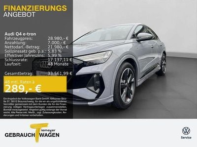 Grau Gebraucht 2022 Audi Q4 Sportback e-tron S-Line SUV | 25.240 € (Guter Preis)