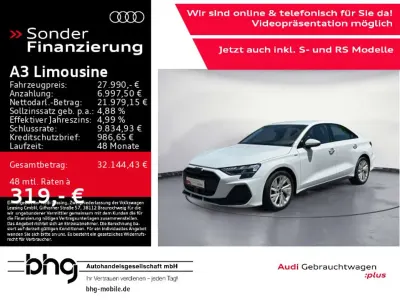 Gebraucht Audi A3 S-Line 116 PS (85 kW) 2025 Gletscherweiß metallic Limousine