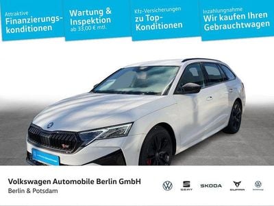 Moon weiß metallic Gebraucht 2025 Skoda Octavia RS Kombi | 34.950 € (Guter Preis)