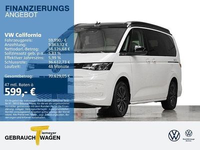 Neu VW California Beach 150 PS (110 kW) 2026 Weiß Van
