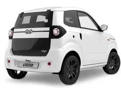 Neu Ligier Myli 2026 Glacier weiß Kleinwagen