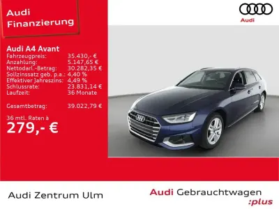 Gebraucht Audi A4 Advanced Plus 150 PS (110 kW) 2025 Navarrablau metallic Limousine