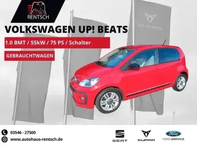 Brugt VW up! Beats 75 HK (55 kW) 2017 Rød Hatchback