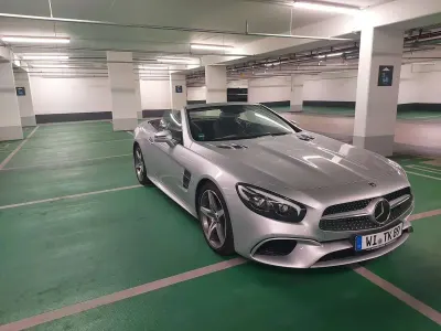 Brugt Mercedes SL500 455 HK (334 kW) 2020 Sølv Cabriolet