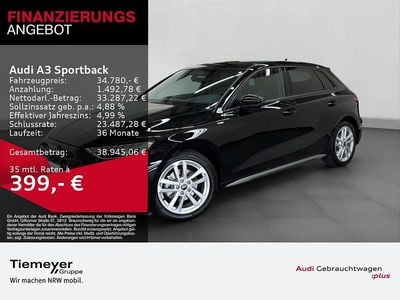 Second-hand Audi A3 S-Line 150 CP (110 kW) 2025 Negru Berlinǎ