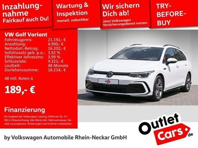 Gebraucht VW Golf VIII R-line 150 PS (110 kW) 2022 Pure white Kombi