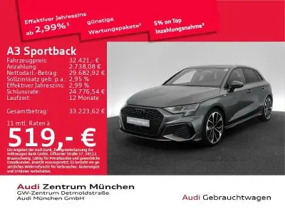Gebraucht Audi A3 S-Line 150 PS (110 kW) 2023 Daytonagrau perleffekt Limousine
