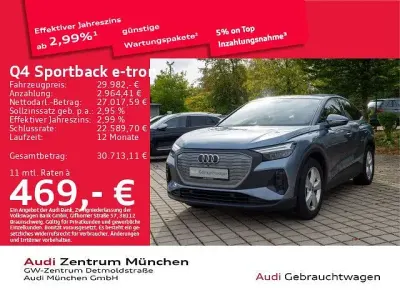 Gebraucht Audi Q4 Sportback e-tron Sport 125 kW (170 PS) 2023 Blau SUV