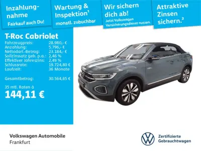 Gebraucht VW T-Roc Cabriolet Goal 150 PS (110 kW) 2025 Blau Cabrio