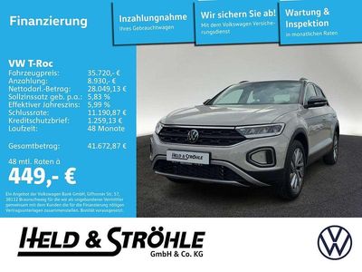 Novo VW T-Roc Goal 150 HP (110 kW) 2026 Cinzento SUV