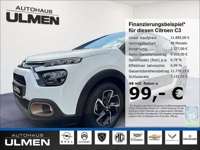 Weiss Gebraucht 2023 Citroën C3 PureTech Kleinwagen | 11.885 € (Fairer Preis)