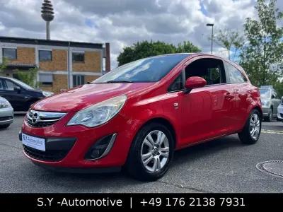 Brugt Opel Corsa Satellite 87 HK (63 kW) 2011 Rød Hatchback