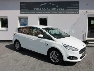 Gebraucht Ford S-MAX Titanium 211 PS (155 kW) 2017 Weiß Van / Kleinbus