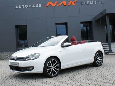 gebraucht VW Golf Cabriolet VI rot-weiß Vienna Perleffekt 18'