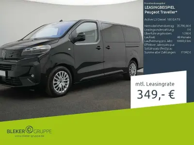 Neu Peugeot Traveller Active 179 PS (131 kW) 2026 Perlaneraschwarz Van / Kleinbus