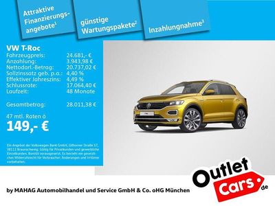 Gelb Gebraucht 2021 VW T-Roc Style SUV | 24.681 € (Fairer Preis)