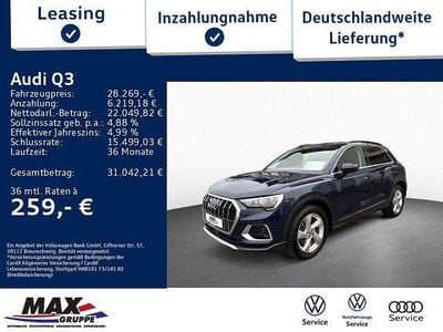 Usata Audi Q3 Advanced 190 CV (139 kW) 2019 Blu SUV