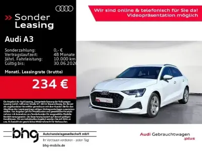 Gebraucht Audi A3 Advanced 150 PS (110 kW) 2025 Gletscherweiß metallic Limousine