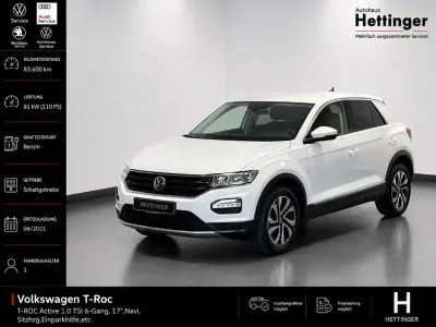 Gebraucht VW T-Roc Active 110 PS (80 kW) 2021 Weiß SUV