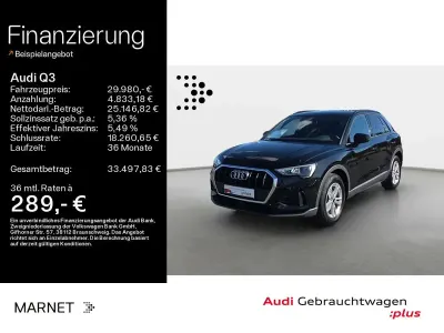 Gebraucht Audi Q3 Basis 150 PS (110 kW) 2024 Mythosschwarz metallic SUV