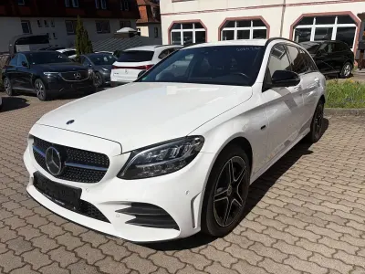 Brugt Mercedes C300e AMG line 320 HK (235 kW) 2021 Hvid Stationcar