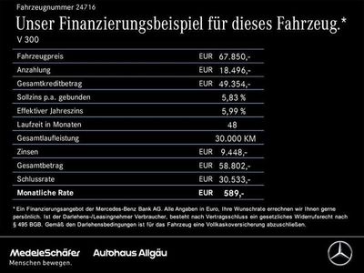 Gebraucht Mercedes V300 Exclusive 237 PS (174 kW) 2023 Grau Van / Kleinbus