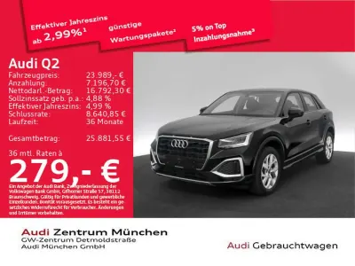 Używany Audi Q2 Advanced 150 KM (110 kW) 2023 Czarny SUV