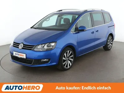 Gebraucht VW Sharan Sound 184 PS (135 kW) 2018 Blau Van / Kleinbus