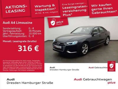 gebraucht Audi A4 Limousine 40TFSI advanced quattro Navi AHZV