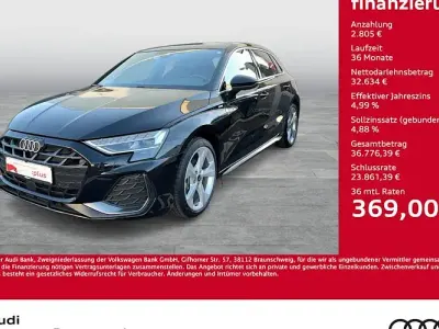 Usata Audi A3 S-Line 150 CV (110 kW) 2025 Nero Berlina