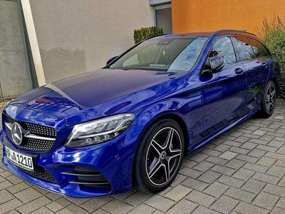 Gebraucht Mercedes C180 AMG line 156 PS (114 kW) 2018 Blau Kombi