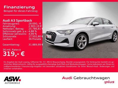 Usata Audi A3 Advanced Plus 116 CV (85 kW) 2025 Bianco Berlina