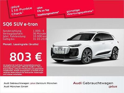Gebraucht Audi SQ6 e-tron Ambiente 359 kW (489 PS) 2024 Gletscherweiß metallic SUV