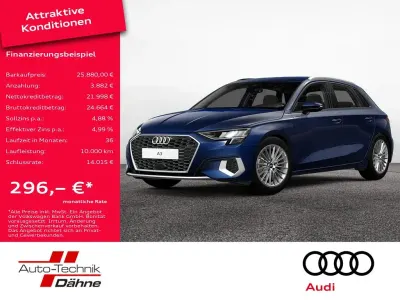 Brugt Audi A3 Advanced 150 HK (110 kW) 2022 Blå Sedan