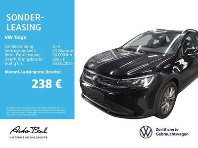 Gebraucht VW Taigo Life 150 PS (110 kW) 2024 Schwarz (deep black perleffekt) SUV