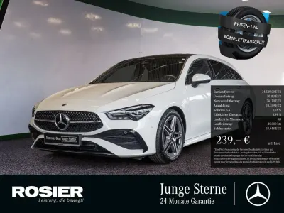 Gebraucht Mercedes CLA220 AMG 190 PS (139 kW) 2024 Weiss / polarweiß Limousine
