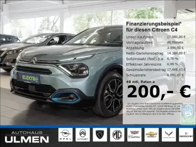 Gebraucht Citroën e-C4 Feel 100 kW (136 PS) 2023 Blau Limousine